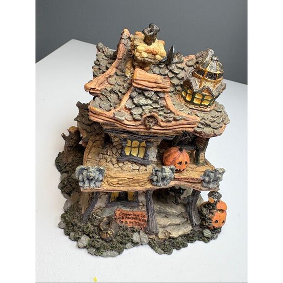 Boyds Bearly Built Villages Punky Boobear"s Haunted Halloween House #19012 Town - Picture 4 of 11